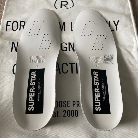 SOLD! RARE Golden Goose Sneakers Size 38 Pink and White Shearling - Picture 10 of 10